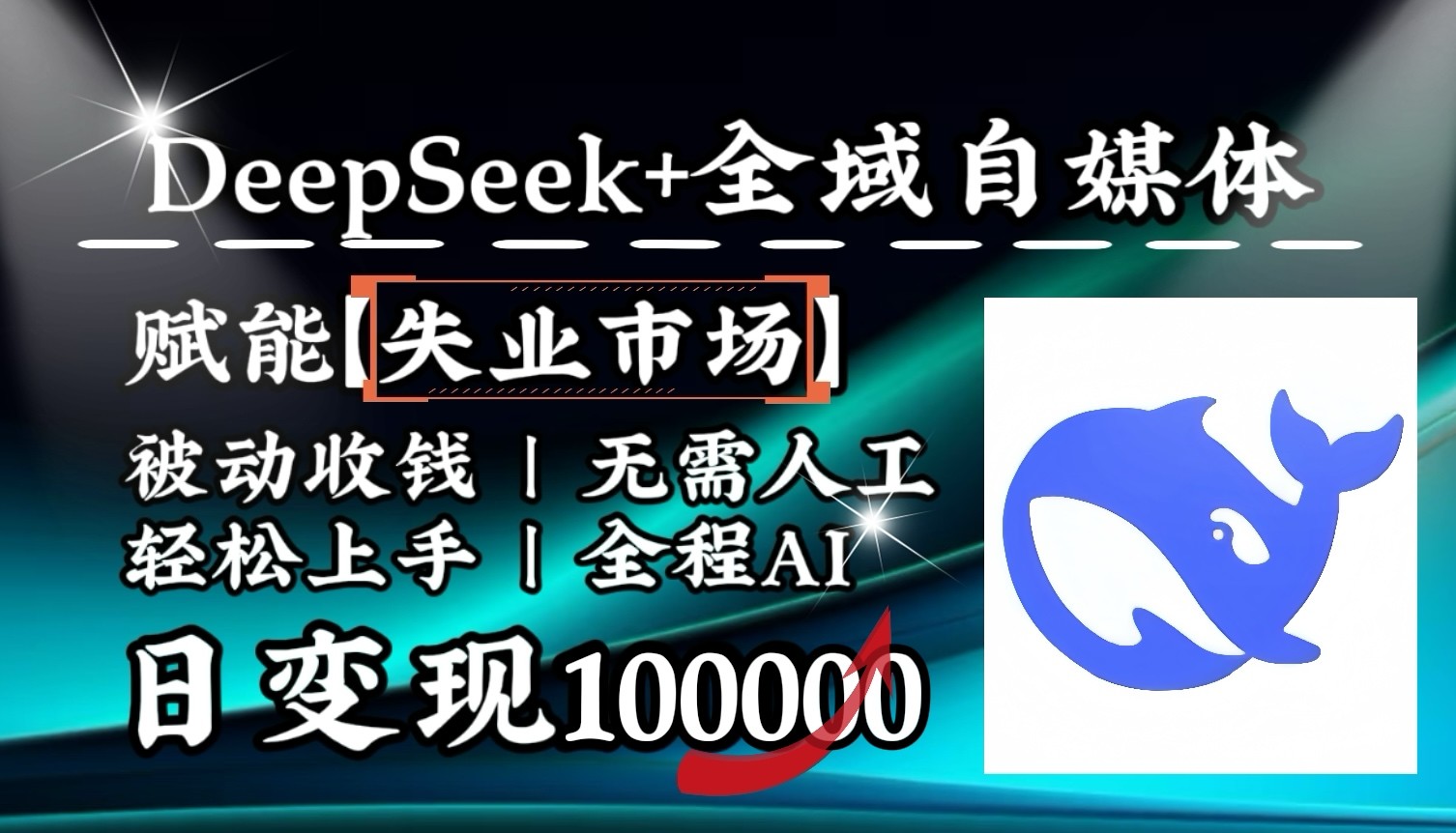 降维打击，DeepSeek+失业市场，全自动操作，结合人人刚需，单月利润轻松破100000＋ - 猎人社区-猎人社区
