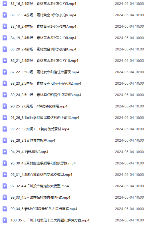 2024单品正价起号，直播素材投流选品：选品课+投流课+素材课+卡首屏/100节 - 猎人社区-猎人社区