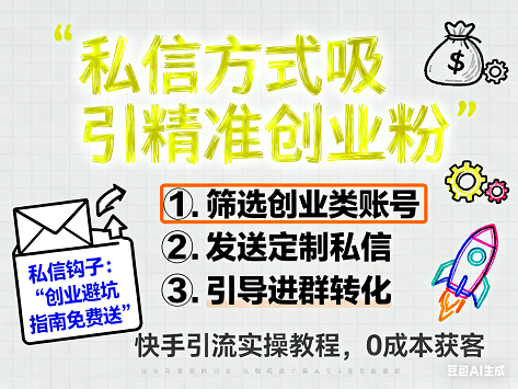 快手搬砖式引流玩法,私信方式吸引精准创业粉教程.png 快手搬砖式引流玩法,私信方式吸引精准创业粉教程.png