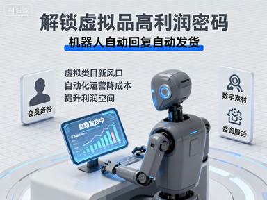 拼多多虚拟类目躺赚新思路，解锁虚拟品高利润密码，机器人自动回复自动发货.png
