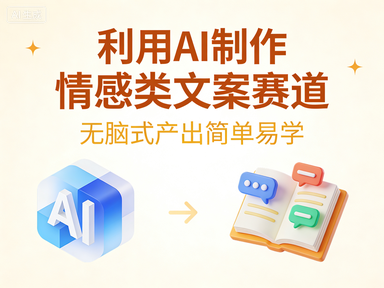 公众号流量主项目,利用AI制作情感类文案赛道,无脑式产出简单易学