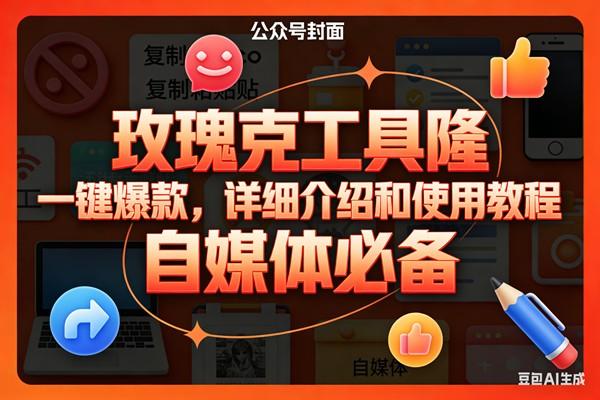玫瑰克隆工具AI鲁大魔、自媒体爆款神器、一键生成详细教程