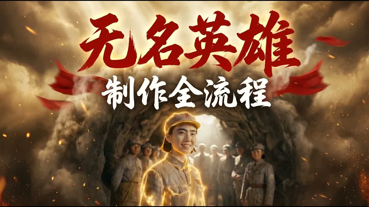 <span style='color:#ff0000'>无名英雄AI短片制作流程!用无线画布复刻一</span>
