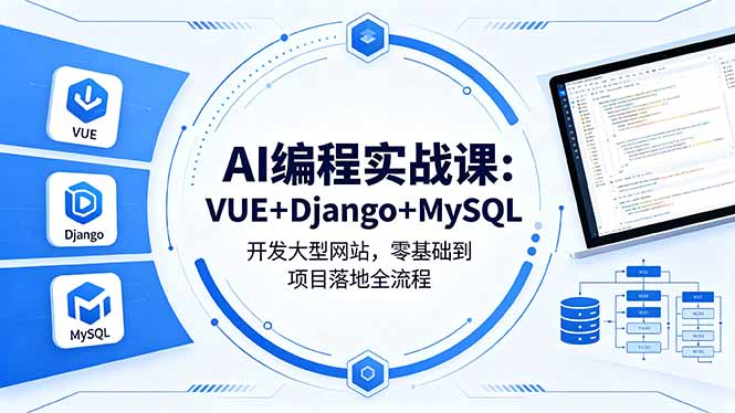 <span style='color:#a100e0'>AI编程实战课：VUE+Django+MySQL开发大型网</span>