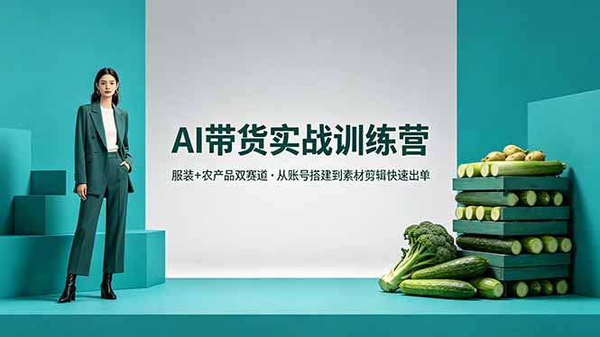 <span style='color:#a100e0'>AI带货实战训练营，服装+农产品双赛道，从账号搭建到素材剪辑快速出单</span>