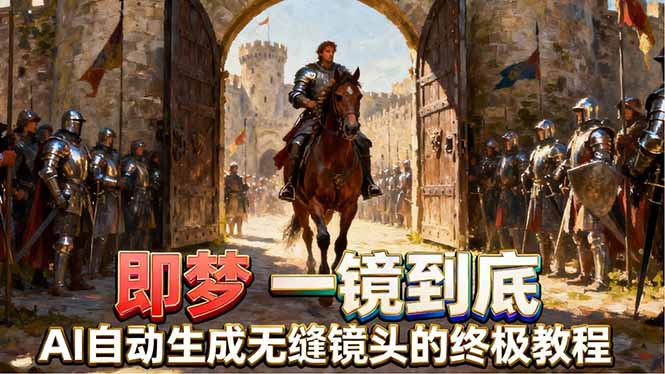 <span style='color:#001aff'>即梦AI一镜到底终极教程，智能补帧+运镜技巧，AI自动生成无缝丝滑长镜头高效出片</span>