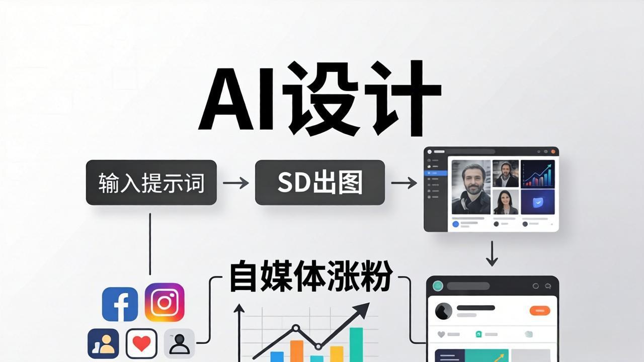 <span style='color:#a100e0'>人人都是AI设计师:SD出图+自媒体涨粉一站教学,告别图文素材焦虑,AI设计让你轻松避开内卷</span>