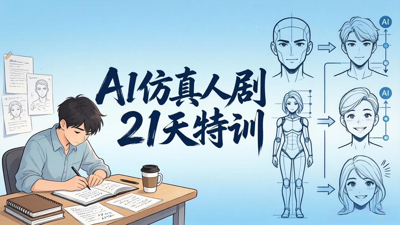 <span style='color:#a100e0'>AI仿真人剧21天特训-更新:从剧本到成片全流程实战,掌握角色一致性与变现方法</span>