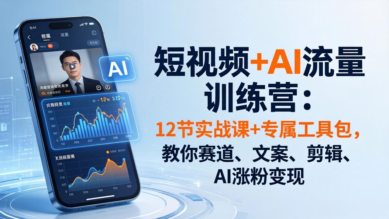 <span style='color:#a100e0'>短视频+AI流量训练营:12节实战课+专属工具包,教你赛道、文案、剪辑、AI涨粉变现</span>