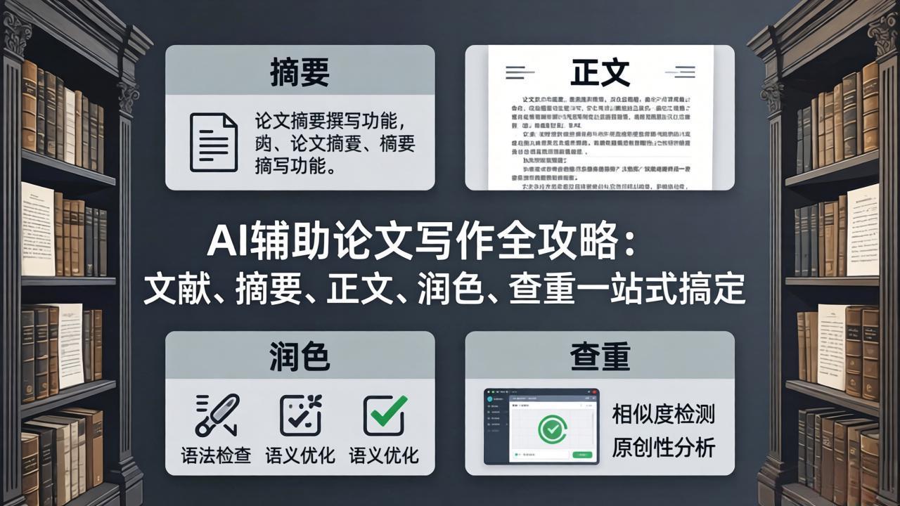 <span style='color:#bd7800'>AI辅助论文写作全攻略:文献、摘要、正文、润色、查重一站式搞定</span>