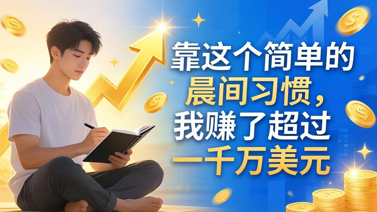 <span style='color:#001aff'>付费文章：靠这个简单的晨间习惯，我赚了超过一千万美元</span>