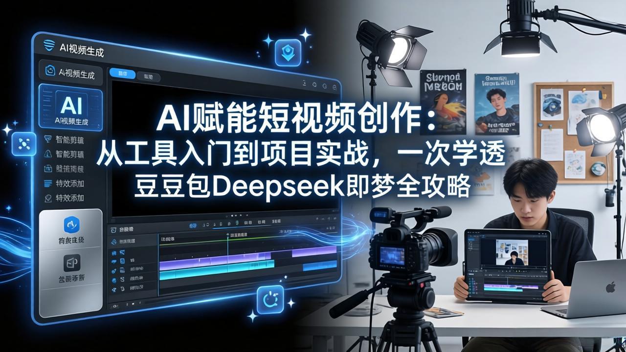 <span style='color:#a100e0'>AI赋能短视频创作：从工具入门到项目实战，一次学透豆包Deepseek即梦全攻略</span>