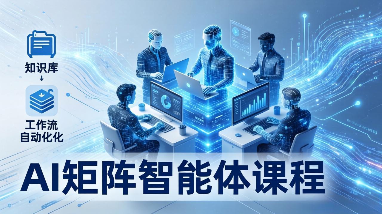 <span style='color:#ff0000'>AI矩阵智能体实战：100个数字员工批量生产内容，文本知识库+工作流自动化全搞定</span>