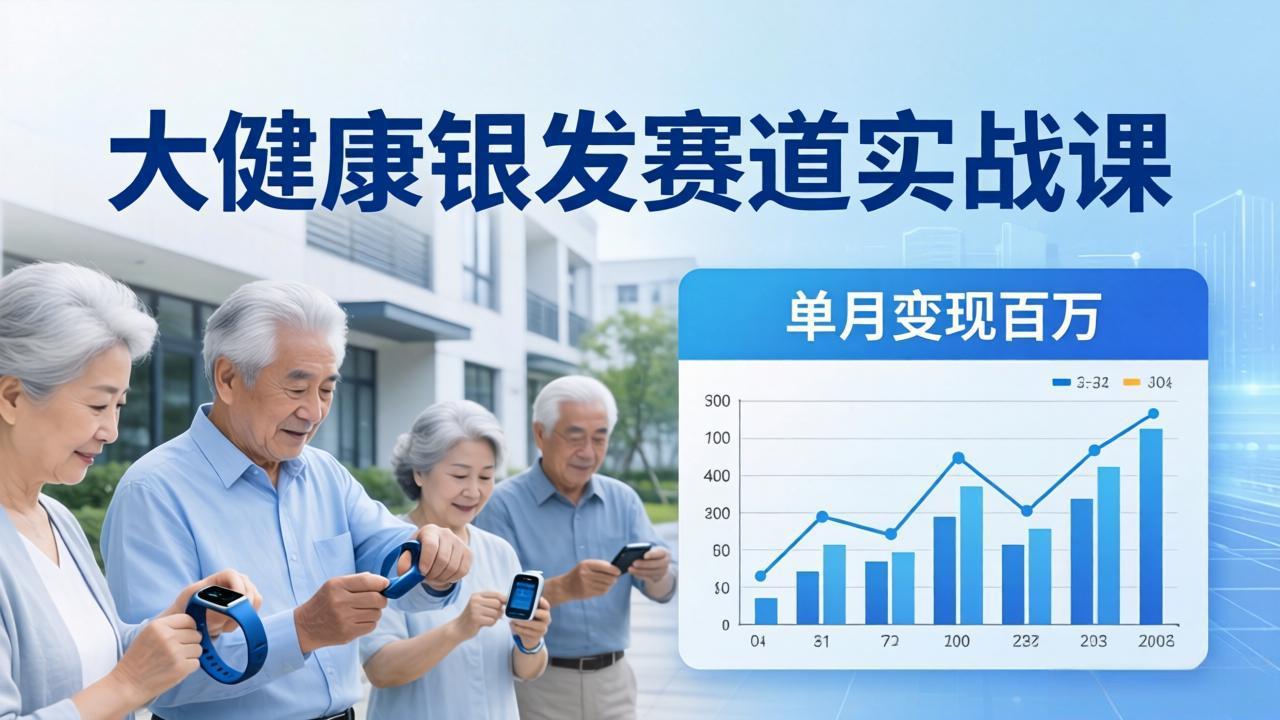 <span style='color:#ff0000'>大健康银发赛道实战课：拆解视频号线索型 IP 单月变现百万逻辑，教你精准获客高效变现</span>