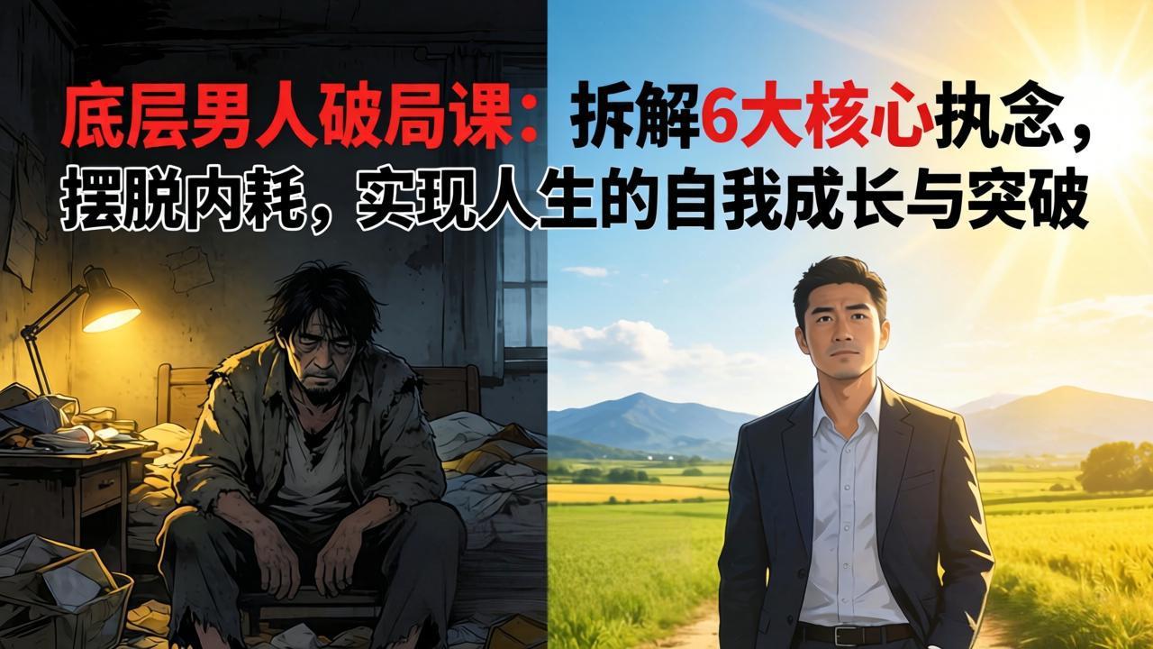 <span style='color:#078a00'>付费文章：底层男人破局课：拆解 6 大核心执念，摆脱内耗，实现人生的自我成长与突破</span>