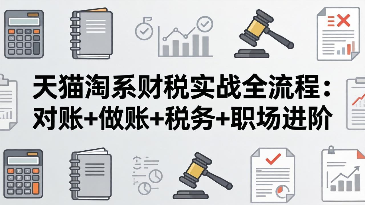 <span style='color:#ff0000'>天猫淘系财税实战全流程：对账+做账+税务+职场进阶，手把手吃透平台财税每一环</span>