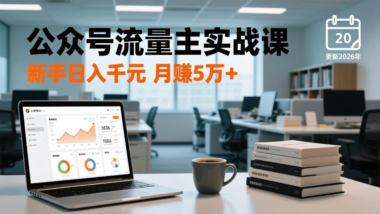 <span style='color:#bd7800'>公众号流量主实战课-更新26年3月,爆文写作、流量池运营、多平台分发,新手日入千元月赚</span>
