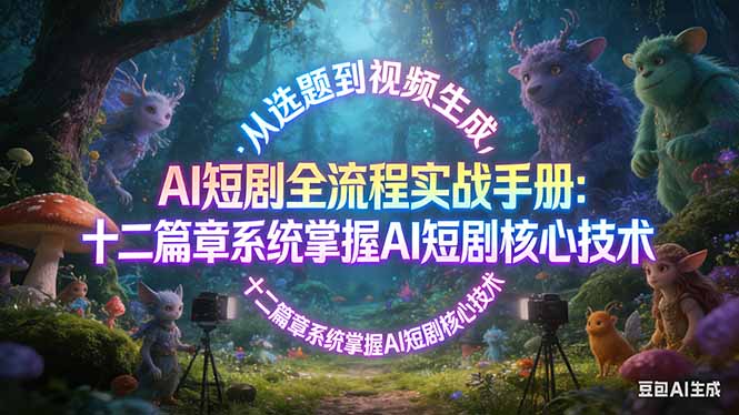 <span style='color:#001aff'>AI 短剧全流程实战手册：从选题到视频生成，十二篇章系统掌握 AI 短剧核心技术</span>