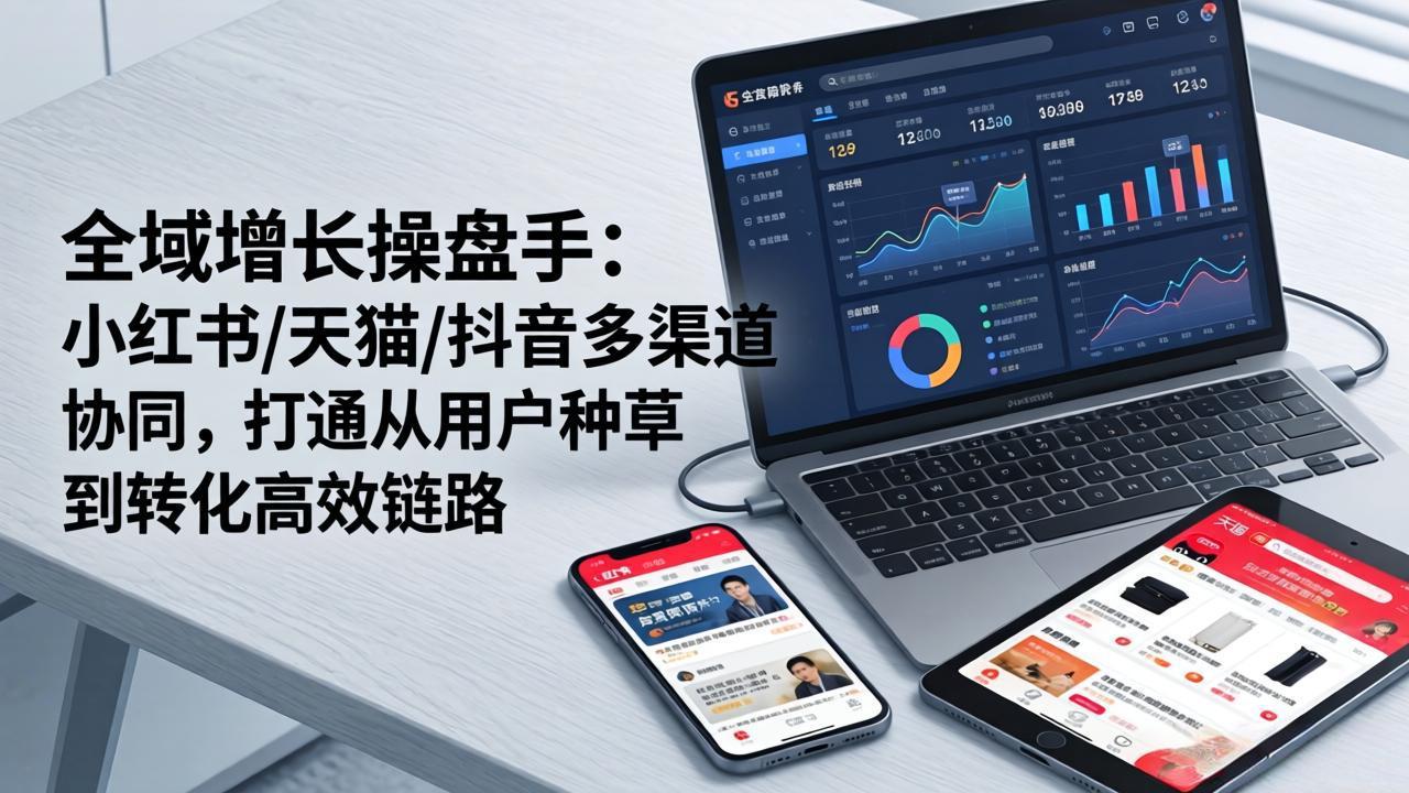 <span style='color:#a100e0'>全域增长操盘手：小红书/天猫/抖音多渠道协同，打通从用户种草到转化高效链路</span>
