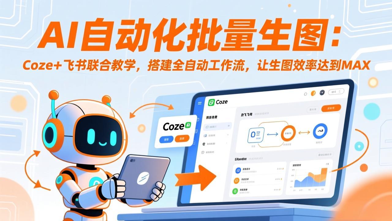 <span style='color:#ff0000'>AI自动化批量生图:Coze+飞书联合教学,搭建全自动工作流,让生图效率达到</span>