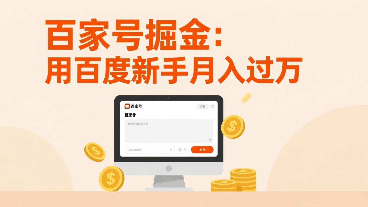 <span style='color:#bd7800'>百家号掘金:用百度新手月入过万,日入300,无需引流,全新手机搬砖项目</span>