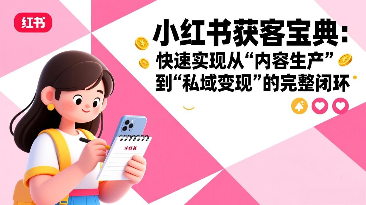 <span style='color:#bd7800'>小红书获客宝典:快速实现从“内容生产”到“私域变现”的完整闭环</span>