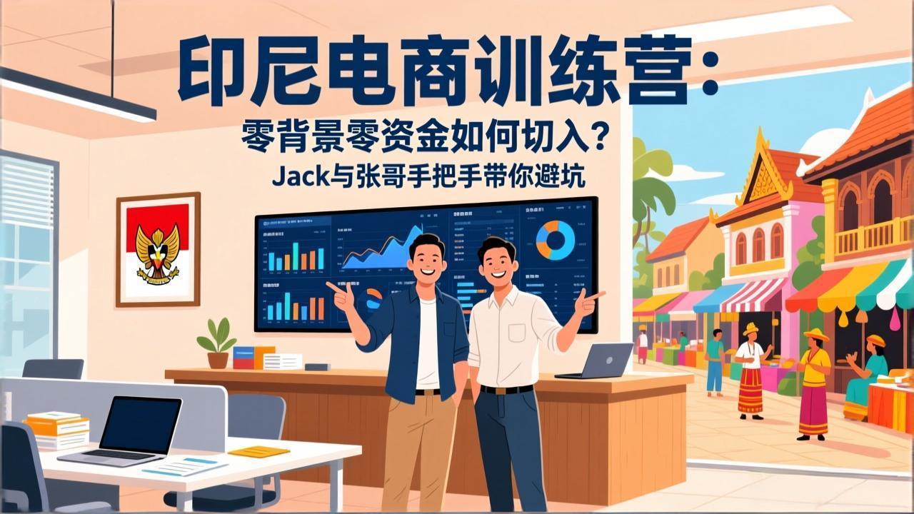 <span style='color:#bd7800'>印尼电商训练营:零背景零资金如何切入?Jack与张哥手把手带你避坑</span>