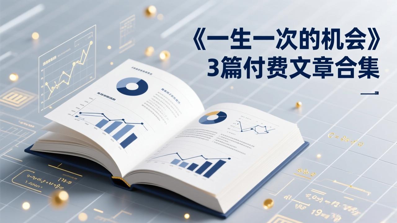 <span style='color:#a100e0'>付费文章合集《一生一次的机会》3篇,一个系统性、一次性、独家性的透剧</span>
