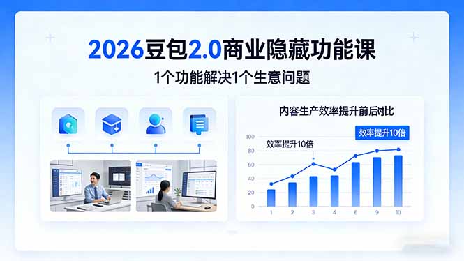 <span style='color:#001aff'>2026豆包2.0商业隐藏功能课,1个功能解决1个生意问题,内容生产效率提升10倍</span>