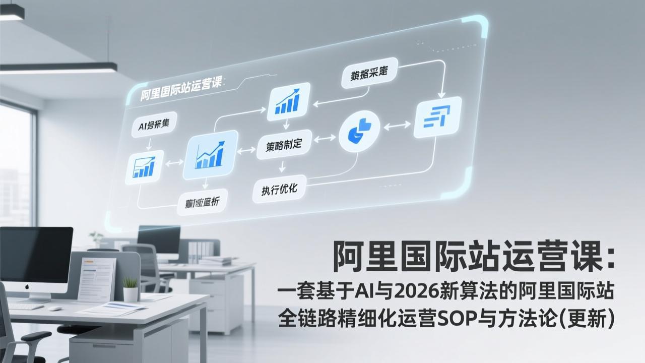<span style='color:#bd7800'>阿里国际站运营课：一套基于AI与2026新算法的阿里国际站全链路精细化运营SOP与方法论(更新</span>