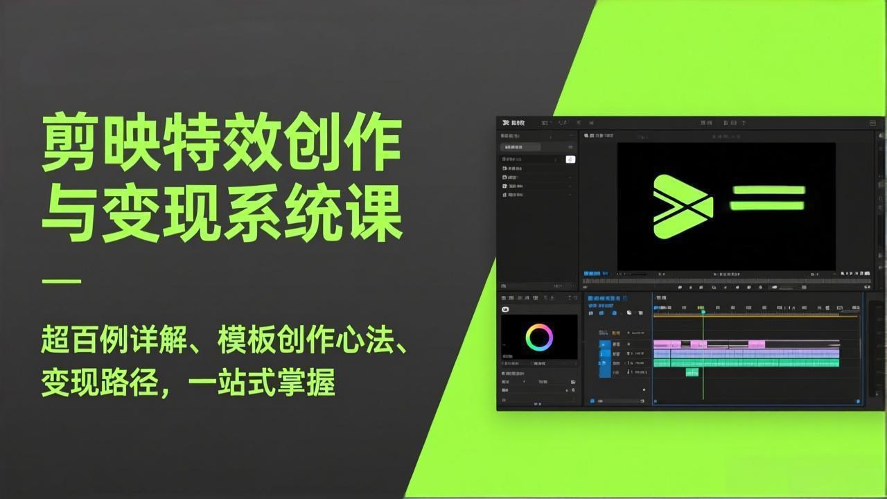 <span style='color:#bd7800'>剪映特效创作与变现系统课，超百例详解、模板创作心法、变现路径，一站式掌握</span>