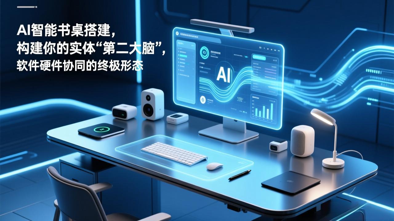<span style='color:#001aff'>AI智能书桌搭建，构建你的实体“第二大脑”，软件硬件协同的终极形态</span>