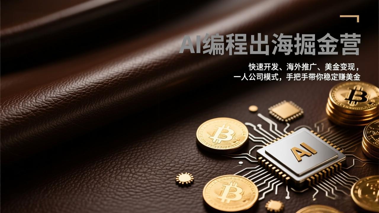 <span style='color:#001aff'>AI编程出海掘金营:快速开发、海外推广、美金变现,一人公司模式,手把手带你稳定赚美金</span>