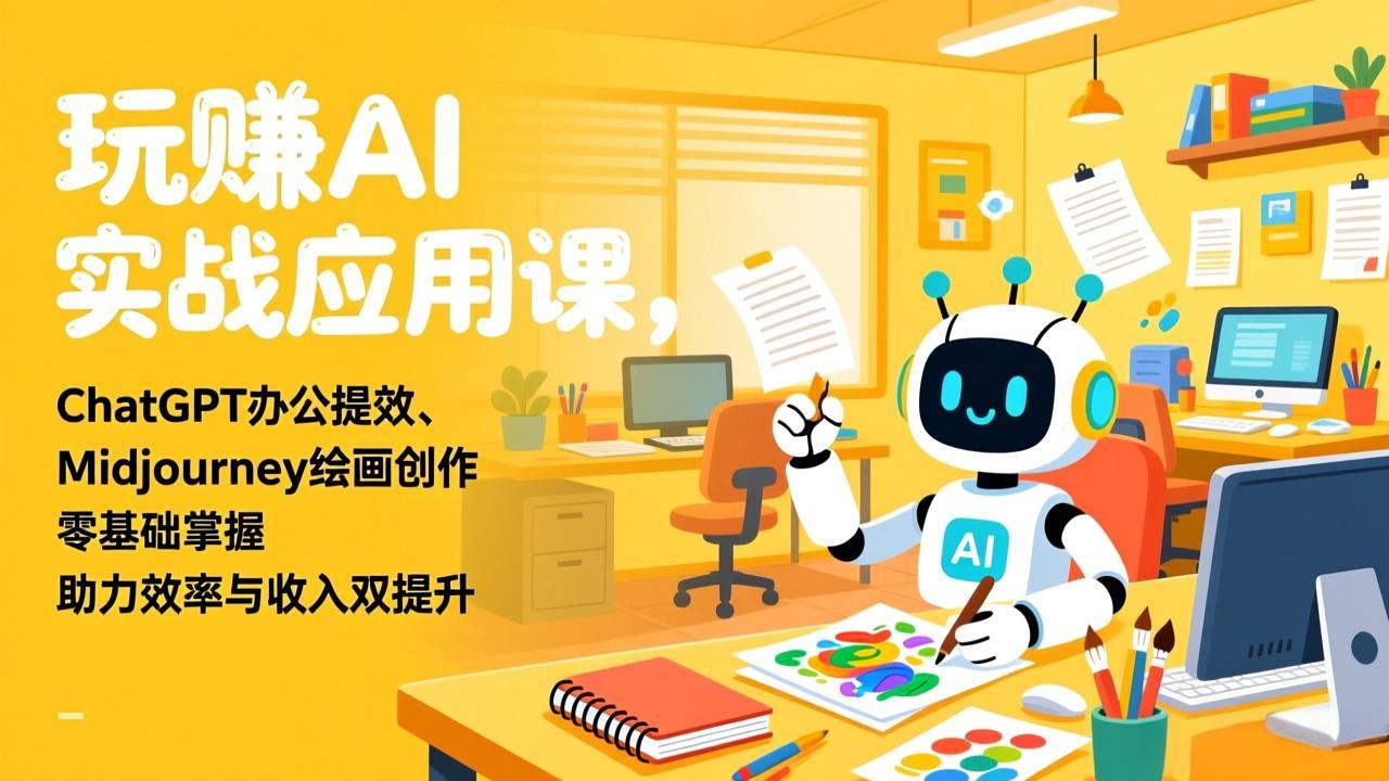 <span style='color:#001aff'>玩赚AI实战应用课,ChatGPT办公提效、Midjourney绘画创作,零基础掌握,助力效率与收入双提升</span>