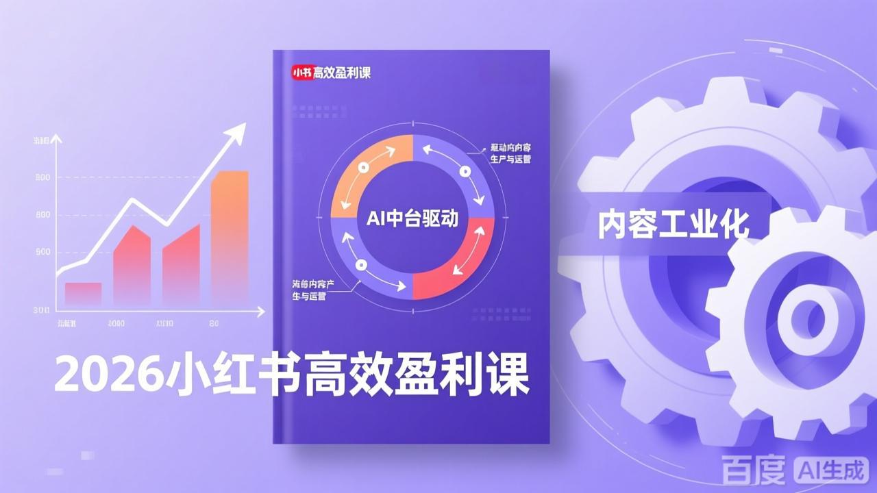 <span style='color:#078a00'>2026小红书高效盈利课,流量双引擎+内容工业化+AI中台驱动,构建可复制的千万级营收模型</span>