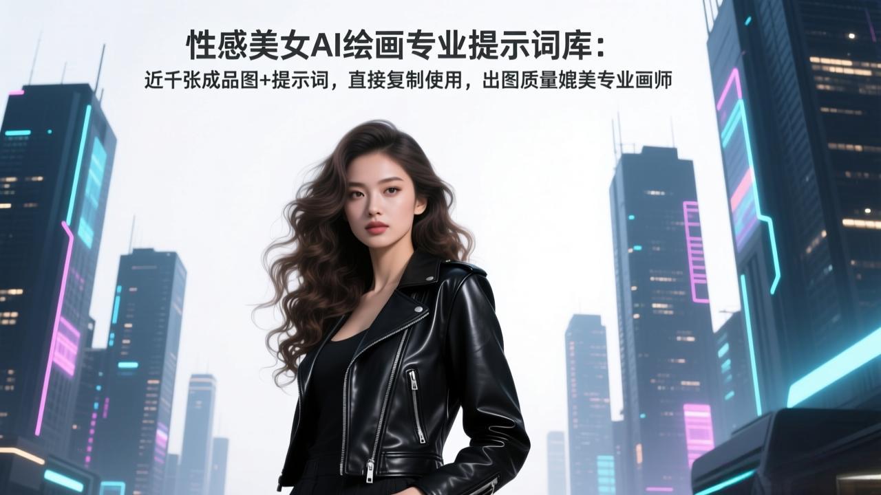 <span style='color:#078a00'>性感美女AI绘画专业提示词库:近千张成品图+提示词,直接复制使用,出图质量媲美专业画师</span>