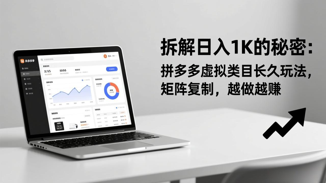 <span style='color:#ff0000'>拆解日入 1K 的秘密:拼多多虚拟类目长久玩法,矩阵复制,越做越赚</span>