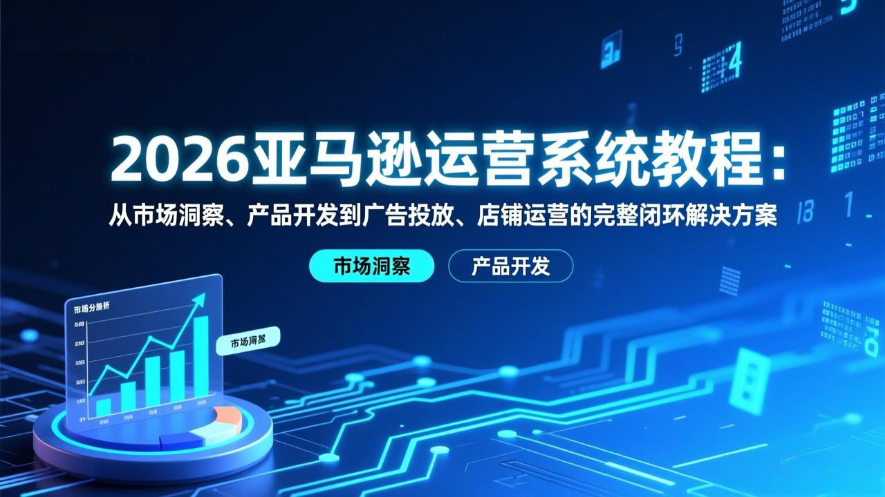 <span style='color:#078a00'>2026亚马逊运营系统教程：从市场洞察、产品开发到广告投放、店铺运营的完整闭环解决方案</span>
