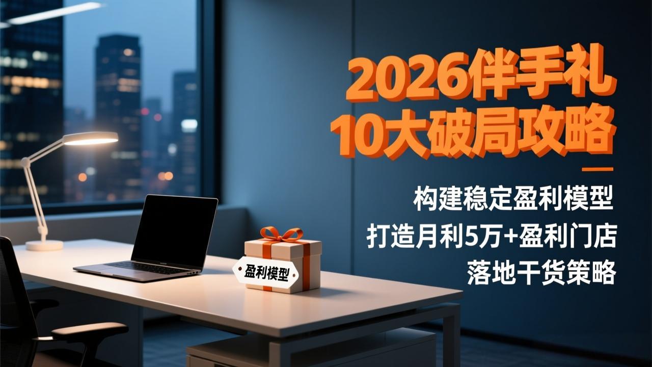<span style='color:#078a00'>2026伴手礼10大破局攻略：构建稳定盈利模型，打造月利5万+盈利门店，落地干货策略</span>