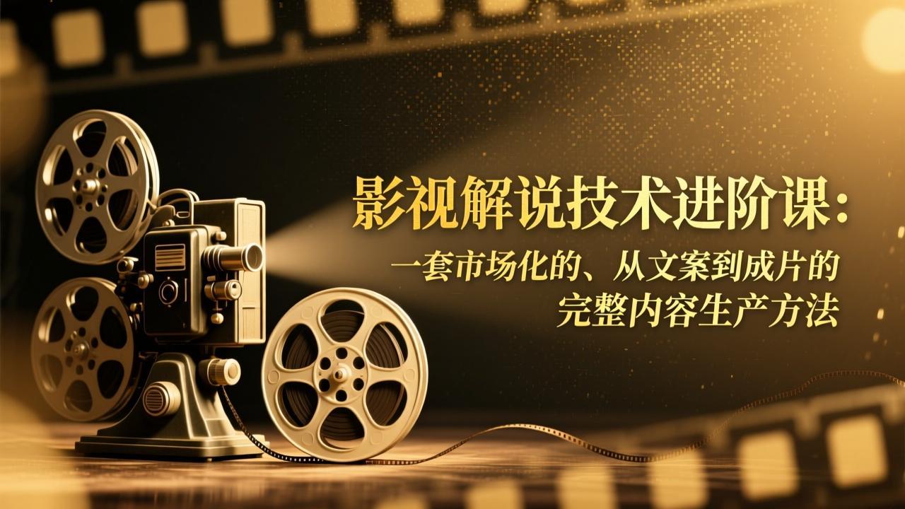 <span style='color:#a100e0'>影视解说技术进阶课：一套市场化的、从文案到成片的完整内容生产方法</span>