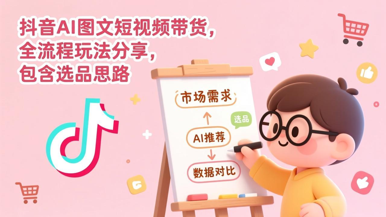 <span style='color:#a100e0'>抖音AI图文短视频带货，全流程玩法分享，包含选品思路</span>