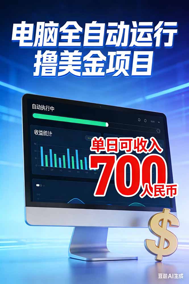 <span style='color:#078a00'>2026年电脑全自动赚美金项目，单电脑日收益</span>