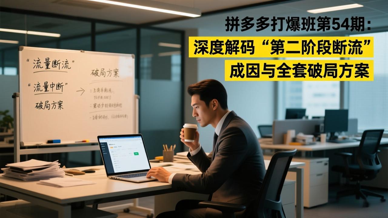 <span style='color:#bd7800'>拼多多打爆班第54期：深度解码“第二阶段断流”成因与全套破局方案</span>