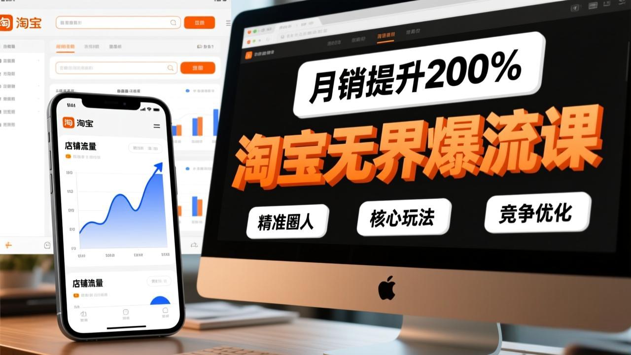 <span style='color:#078a00'>淘宝无界爆流课，精准圈人、核心玩法、竞争优化，快速引爆店铺流量，月销提升</span>