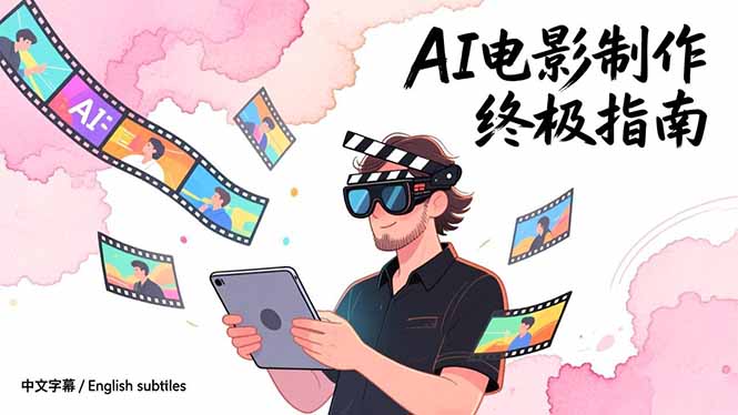 <span style='color:#078a00'>AI电影制作终极指南：从创意到成片，系统掌握智能影视全流程实战课（中英字幕</span>