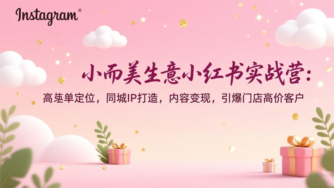 <span style='color:#bd7800'>小而美生意小红书实战营：高客单定位，同城IP打造，内容变现，引爆门店高价客户</span>