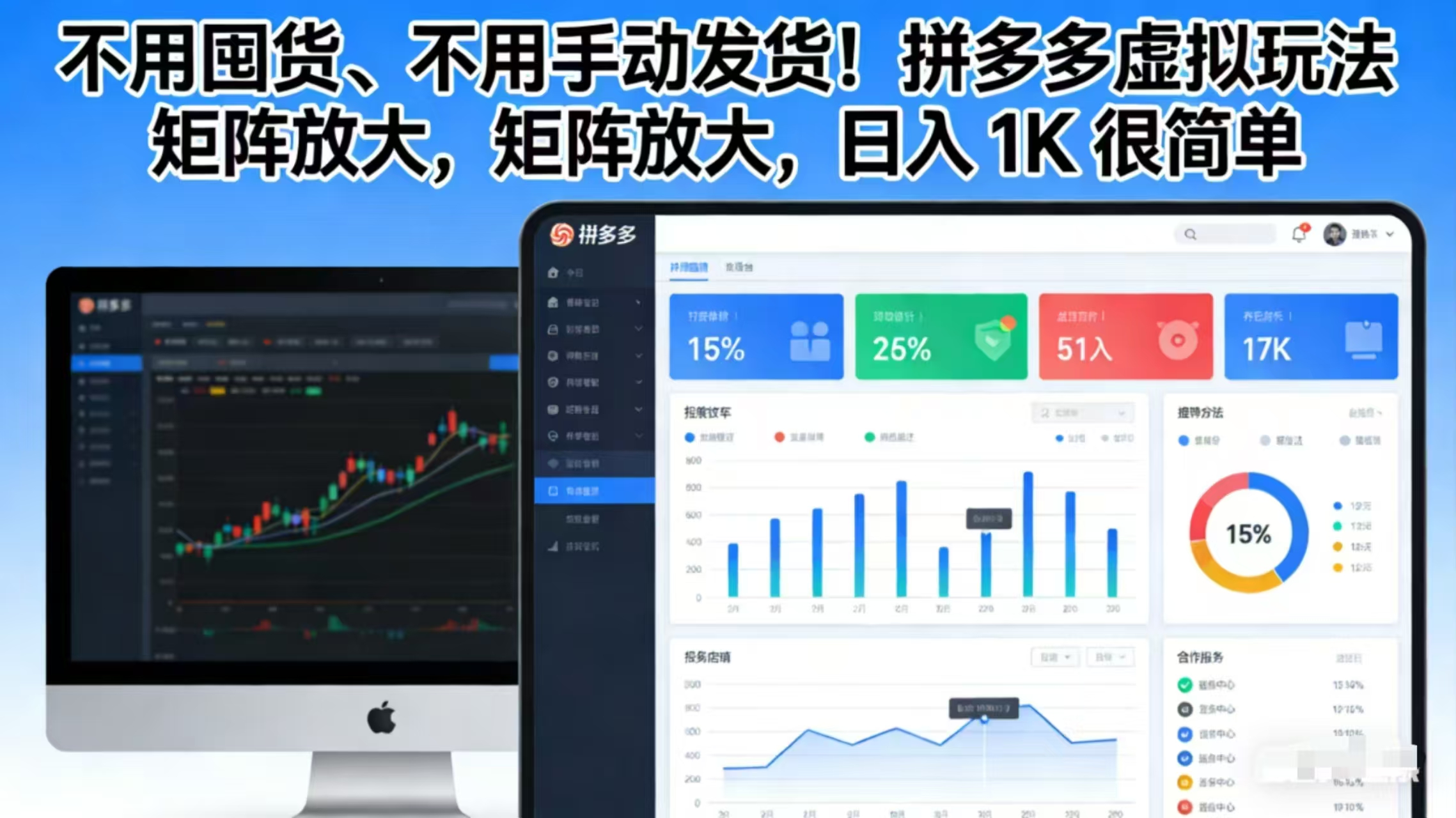 <span style='color:#078a00'>不用囤货、不用手动发货！拼多多虚拟玩法，矩阵放大，日入 1K 很简单</span>