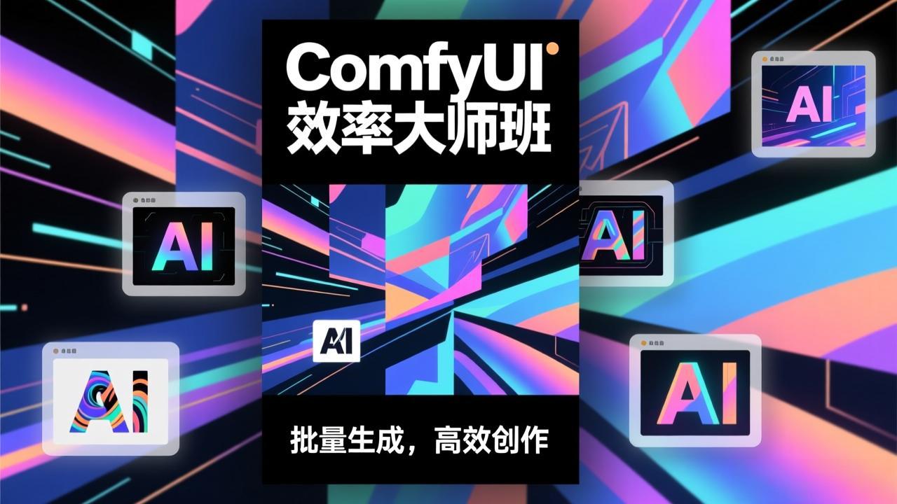 <span style='color:#a100e0'>ComfyUI效率大师班：工作流搭建，批量生成，将个人AI出图效率提升5-10倍，月接单收入1-3万</span>