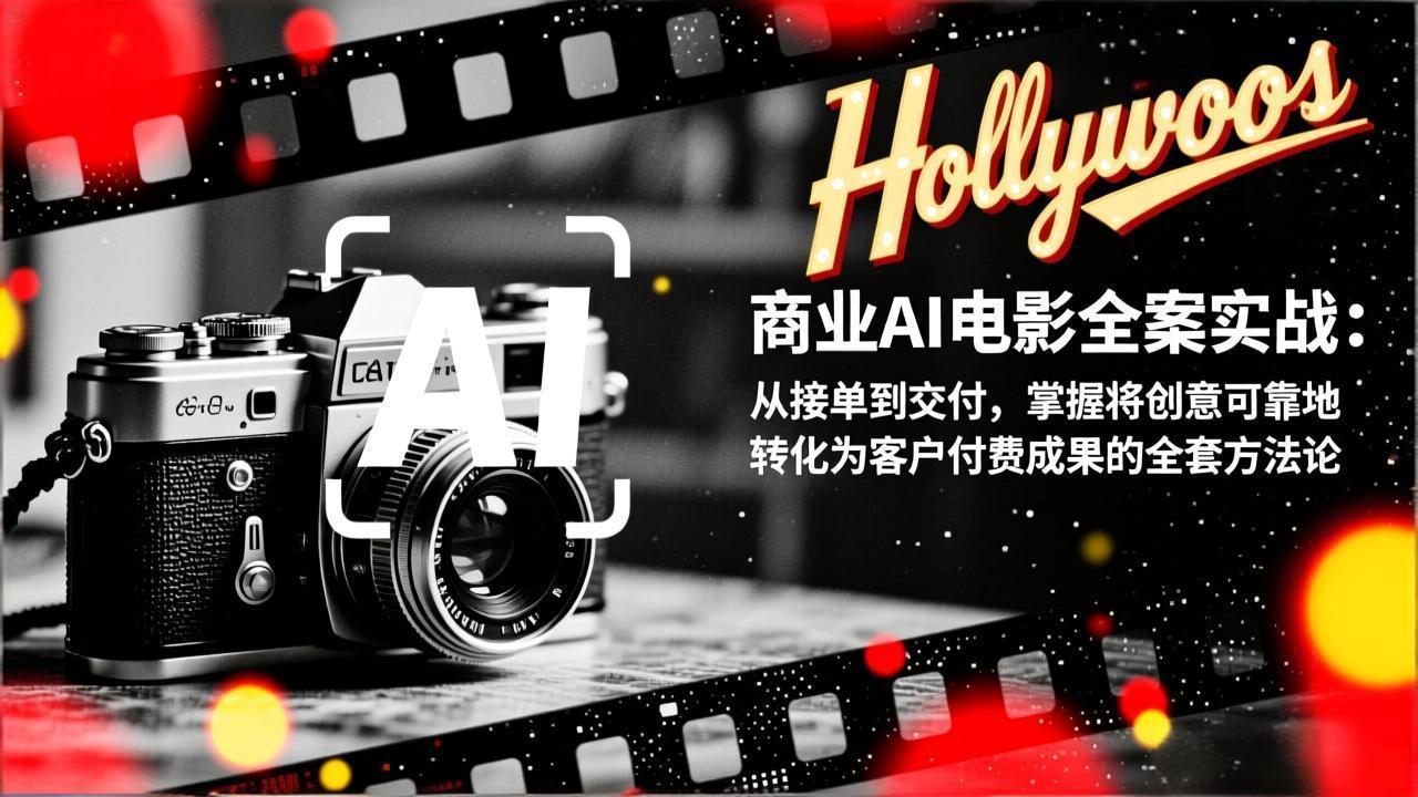<span style='color:#ff0000'>商业AI电影全案实战：从接单到交付，掌握将创意可靠地转化为客户付费成果的全套方法论</span>