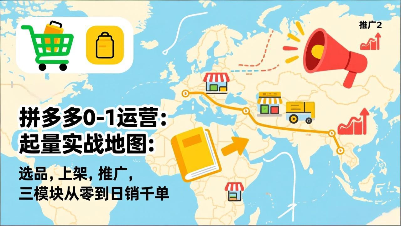 <span style='color:#001aff'>拼多多0-1运营：起量实战地图：选品，上架，推广，三模块从零到日销千单</span>